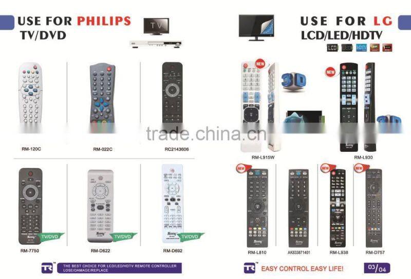 WIRELESS LED/LCD/HDTV TV REMOTE CONTROLLERS WITH BACKLIT RM-D757