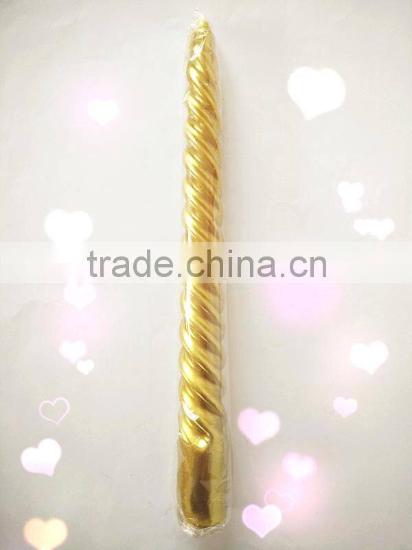 taper spiral candle 12pcs box white household candle