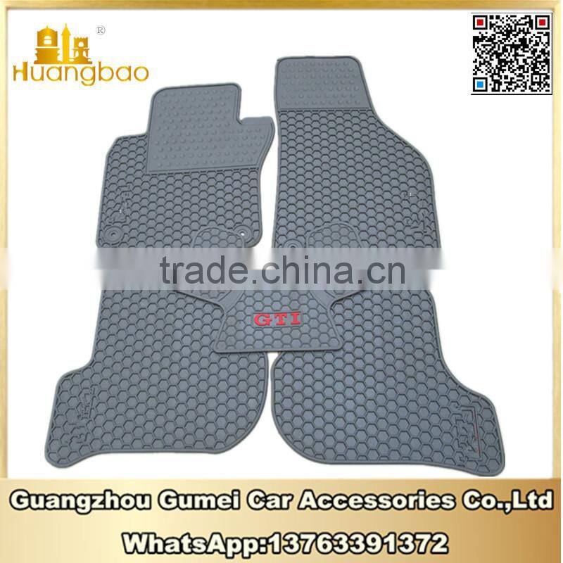 Rubber black original car floor mats for Volkswagen