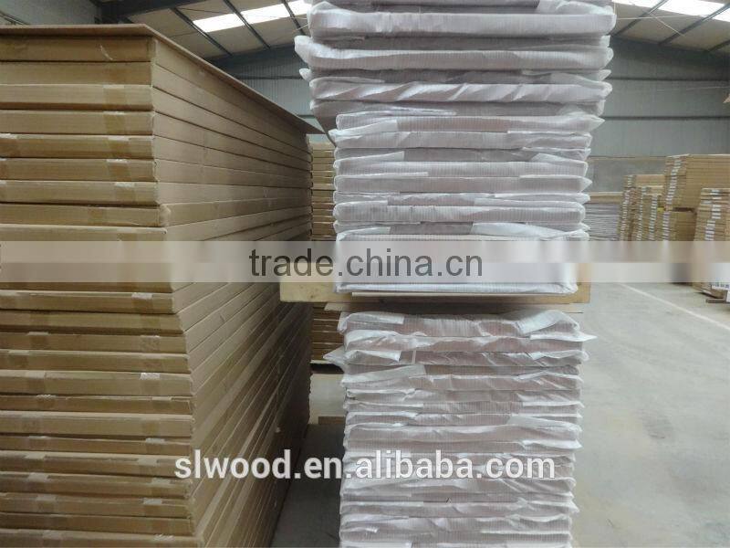 PVC finished solid wooden door