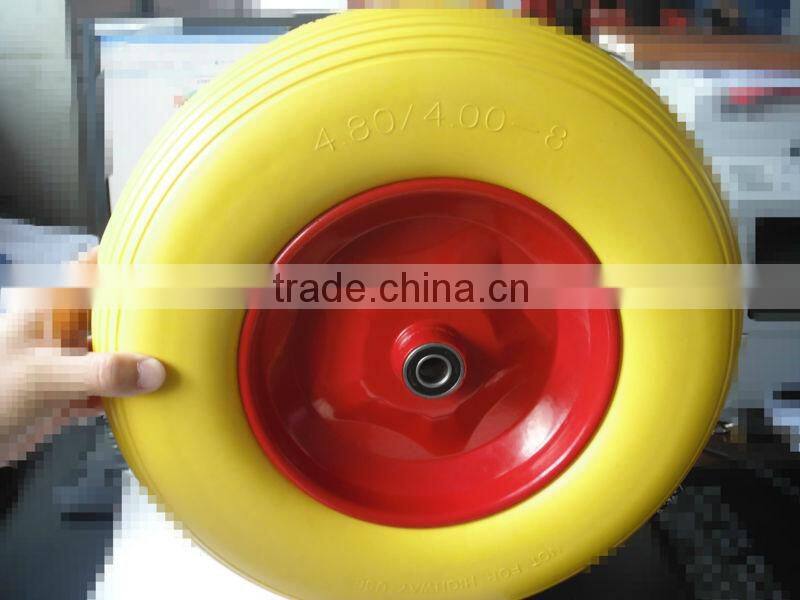 4.00-8 PU wheelbarrow wheels