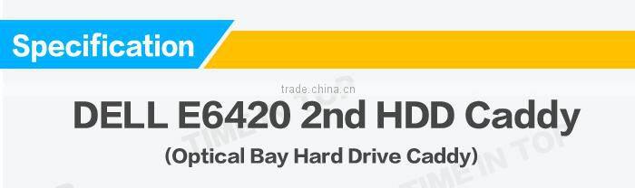 2nd HDD SSD Hard Drive Caddy with Buckle 9.5mm for Dell E6430 E6530 E6420 E6520 E6320 E6330