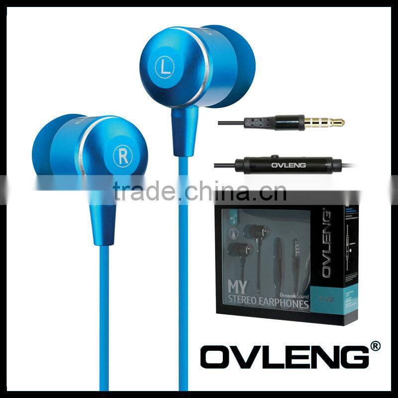 Black Metal Mobile earphone for iphone/samsung/huawei/xiaomi