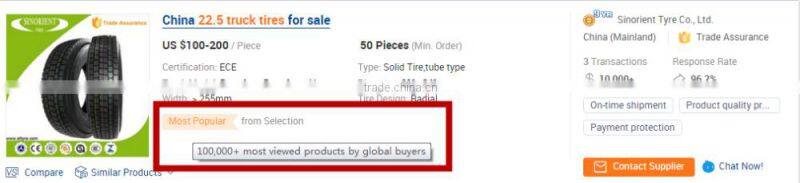 Heavy Radial Truck Tire For Commercial Use 750R16