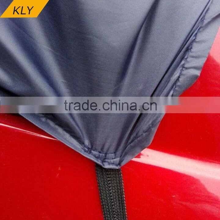 silvery car cover/polyester half car cover