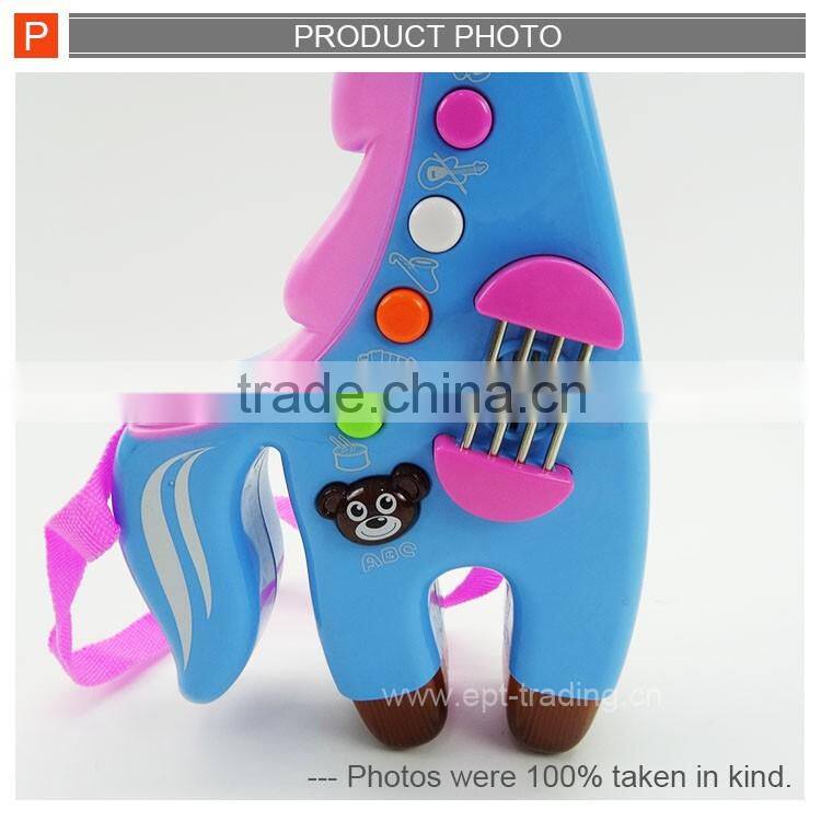 Lovely deer shape musical instrument guitar toy for kids