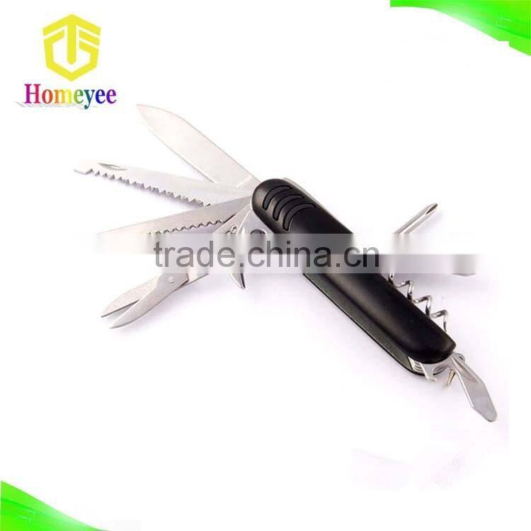 wholesale swiss knife with black handle