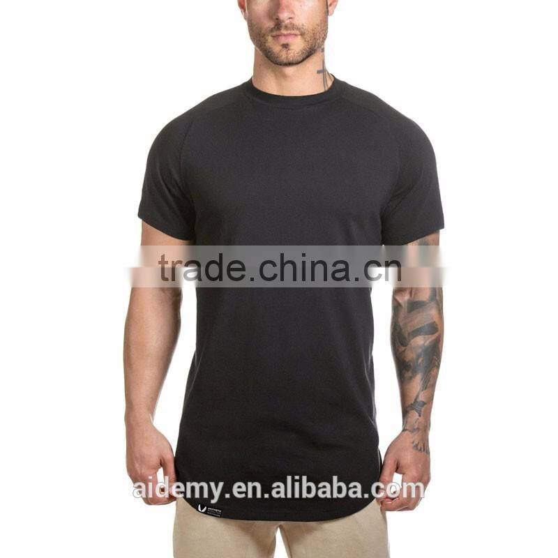 Wholesale Men's t shirts Simple Slim Fit O neck Short Sleeve Soft Comfortable Tall Longline Men's t shirts