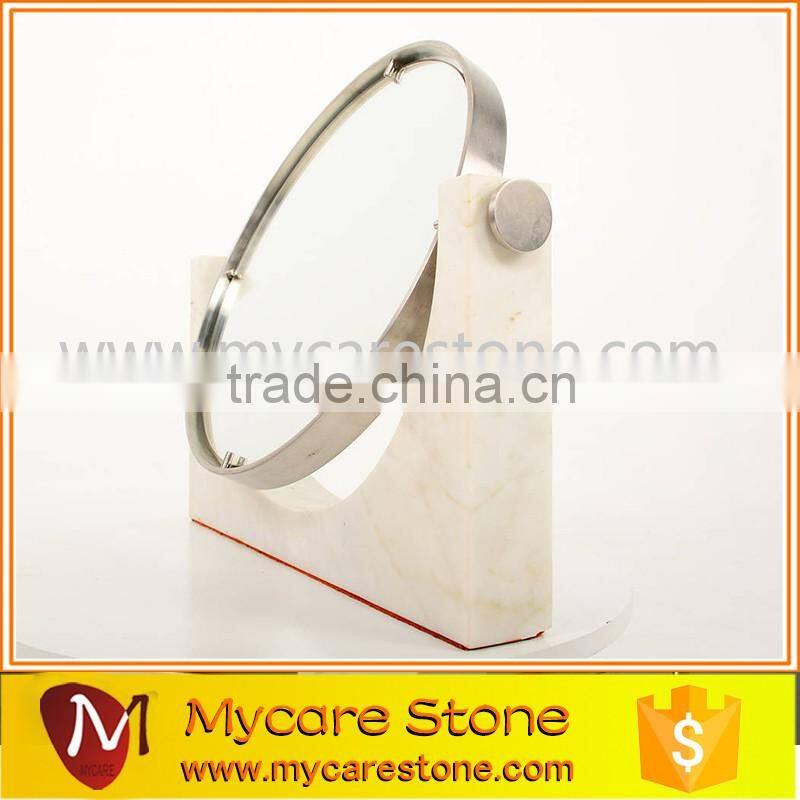 Carrara white marble italian carrara marble mirror base