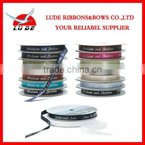 100% polyester satin ribbon