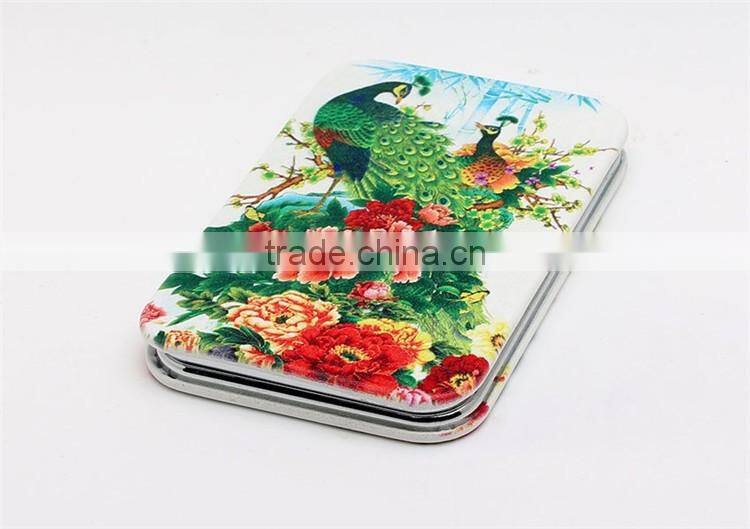 Epoxy dome rectangle pocket mirror