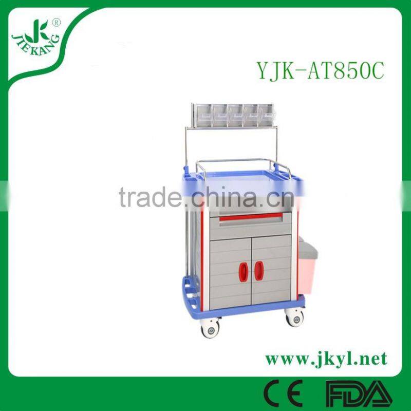 YJK-AT850C Good sale of factory medical equipments high quality anesthesia trolley cart