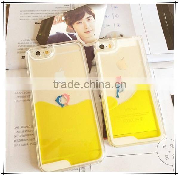 Creative Design Colorful Liquid Phone Case For iPhone 6s 6s Plus