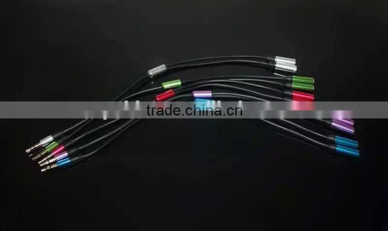 3.5mm Male- Female Headphone Earphone Splitter Audio AUX Cable with volume control