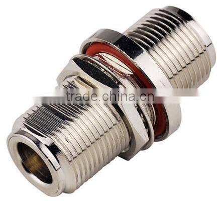 N female to female bulkhead connector adapter