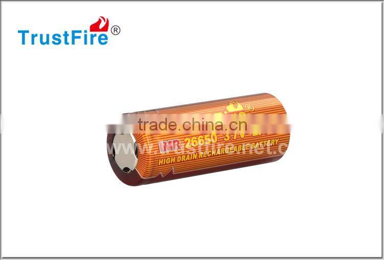 TrustFire brand batteries 3.7v 3400mah IMR 26650 rechargeable deep cycle battery