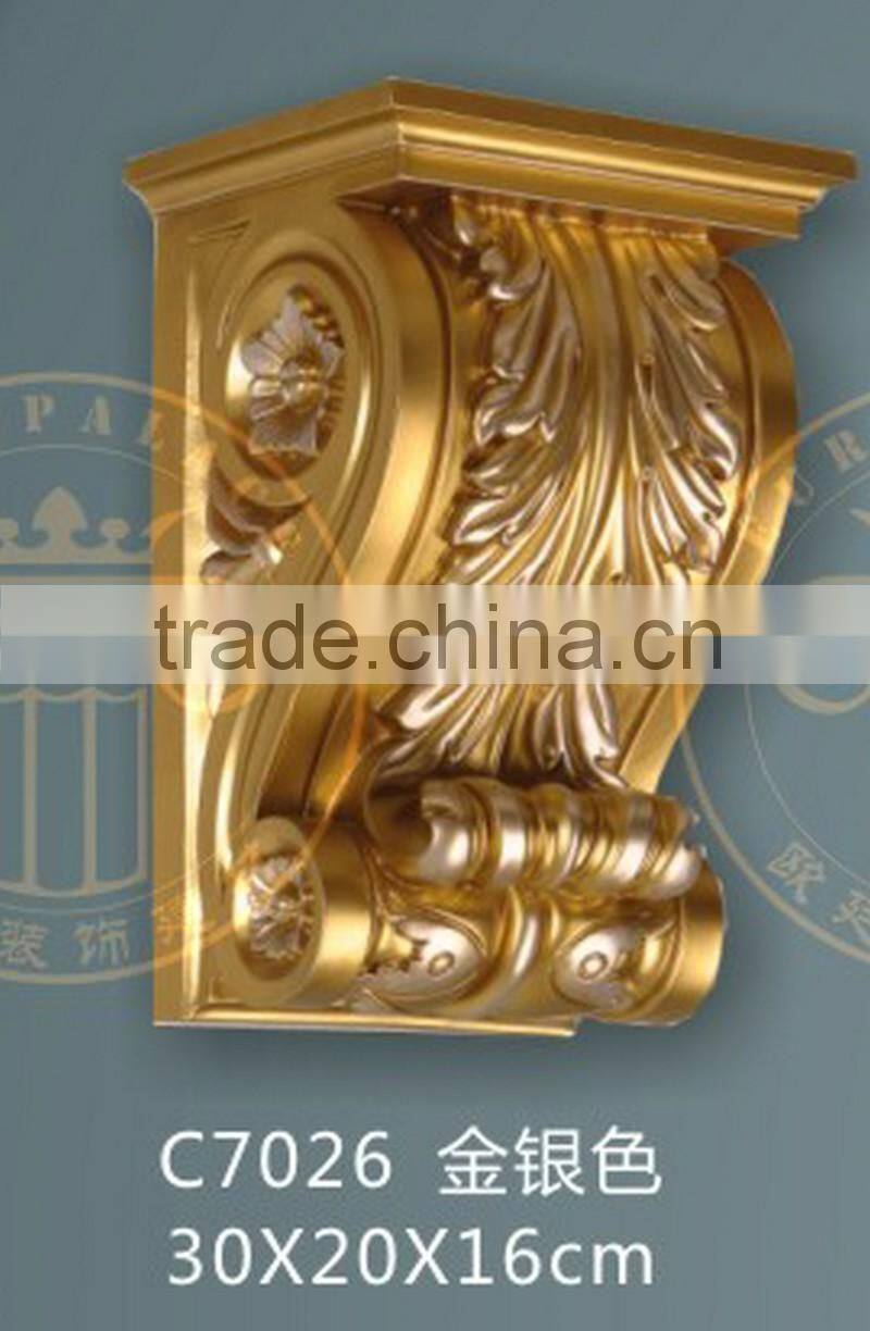PU rigid foam corbels for exteirior decoration/ ceiling decorative accessories