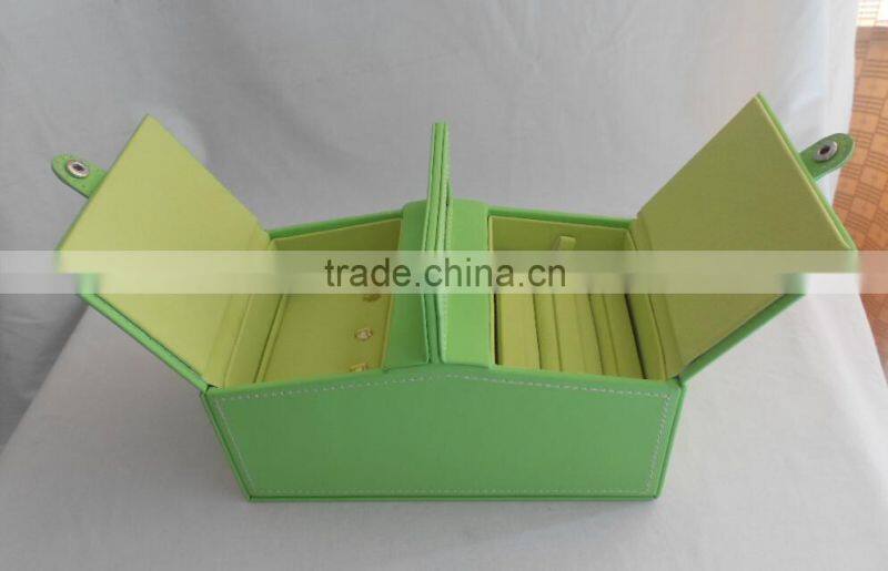 PU leathersmall green gift jewelry gift boxes
