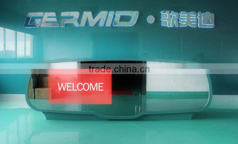 Rear view camera display monitor with adjustable parking line OEM mirror vehicle interior rear view mirror