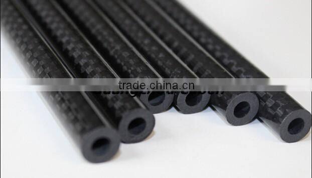 Roll wrapped 3K twill/plain pattern customize specification carbon fiber tube price