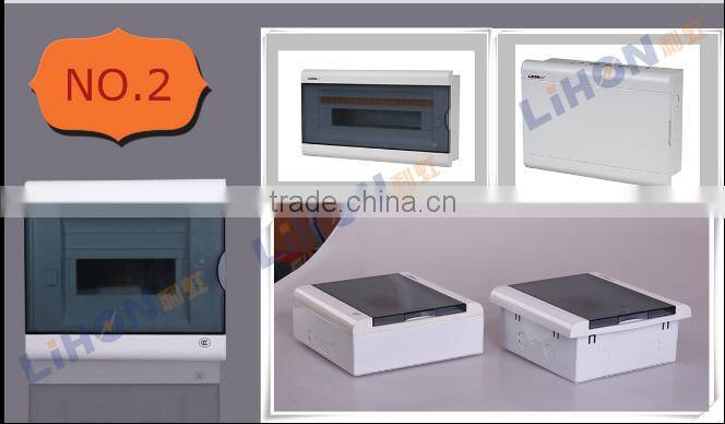 0.8mm thick steel 414*230*80 size Noble series electrical distribution board with grounding and neutral terminal