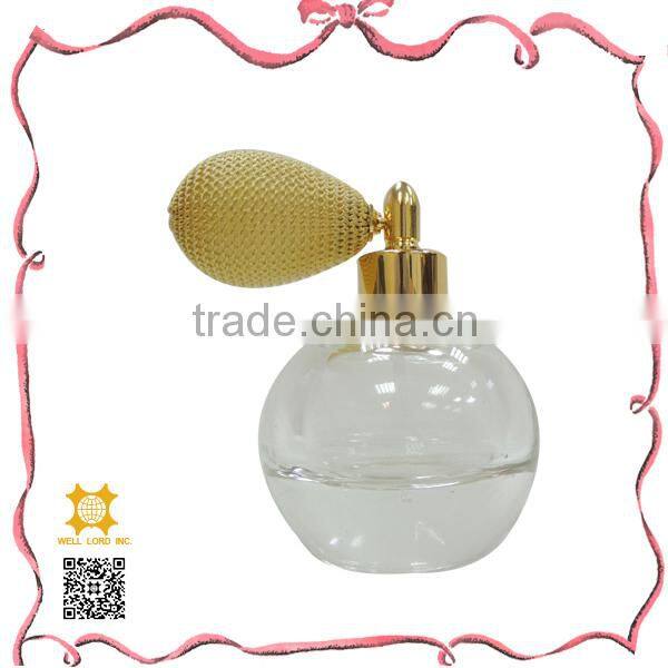 Popular wedding gift set 50ml perfume with red bulb sprayer bottle