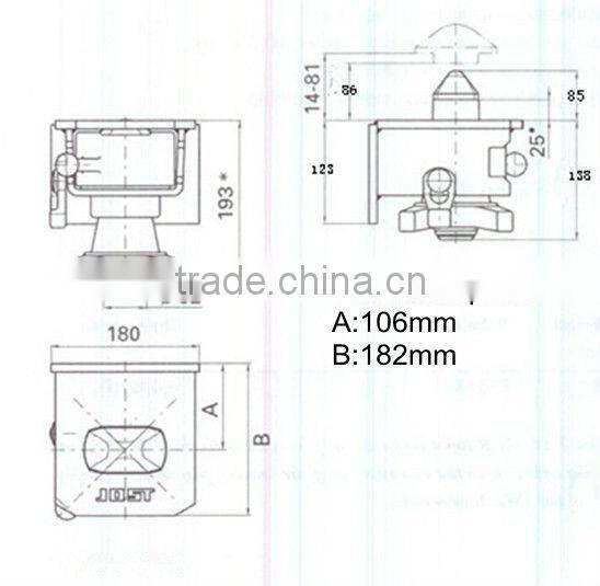 Container chassis corner connector twist lock