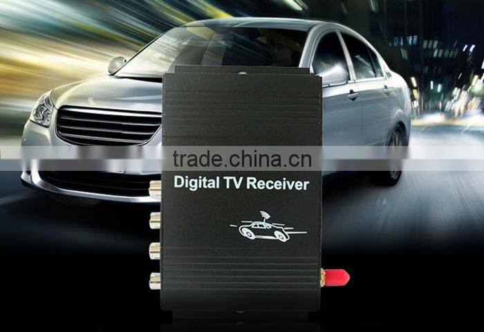 Digital Car Tuner Four way Single Antenna M-288X TV Tuner ISDB-T Brazil ( One seg ) Digital TV Receiver for South America