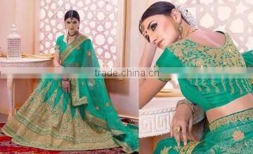 Ideal Embroidered Work A Line Lehenga Choli/indian lehenga online shopping