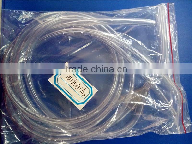 Medical four lumen drainage tube