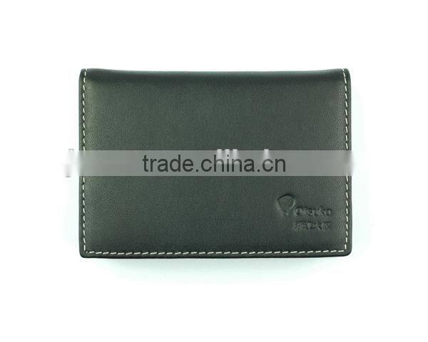 Custom Logo/Brand Nappa Leather Man's Card Holder Wallet