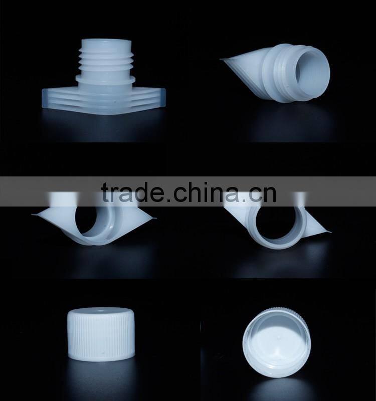 Ruihua white plastic screw pouch cap 22mm for sale