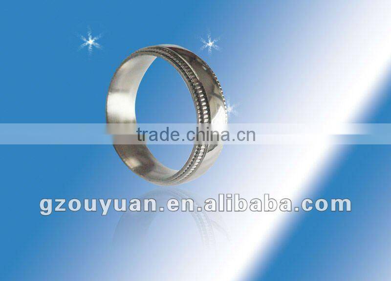 engraved titanium ring