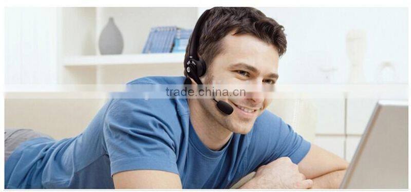 NFC pairing multi-point 5 hours talk time smart microphone single-side headband bluetooth headset with 10m effective range