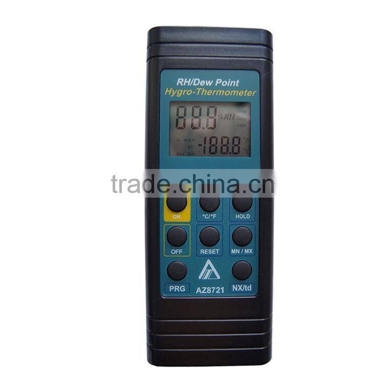 AZ8721 Multifunctional Remote Probe Type Hygro-thermometer With Alarm System