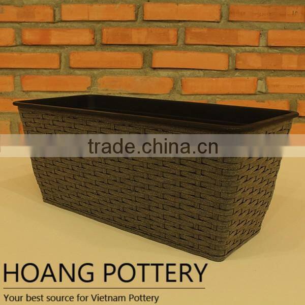 Beautiful Wicker Flower Decorative Planters