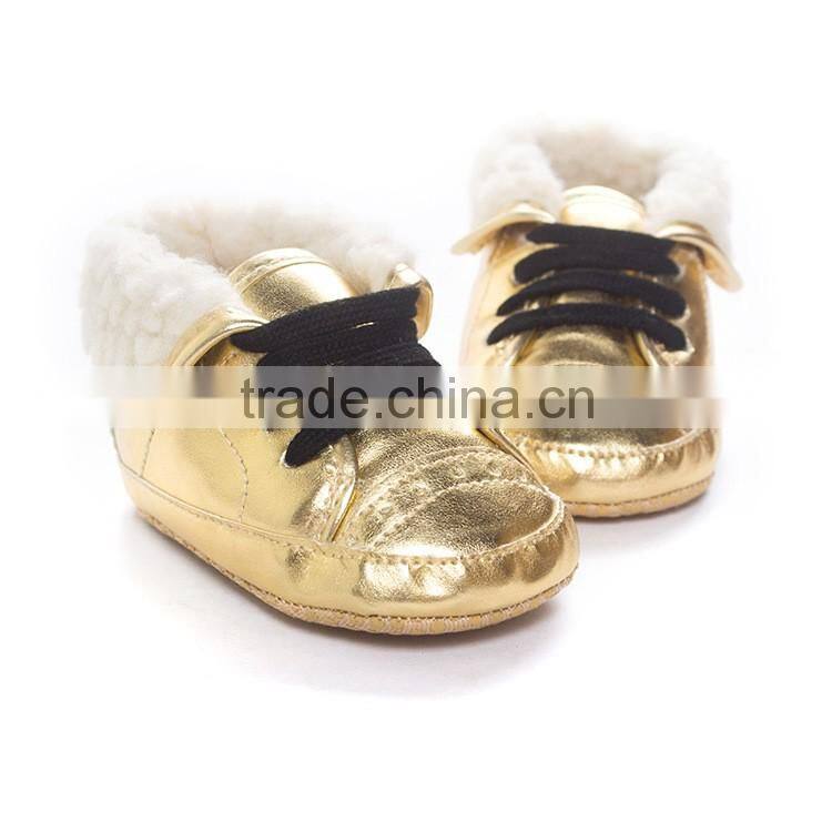 Wholesale shoes for kids high quality soft sole warm baby boots shoes for winter