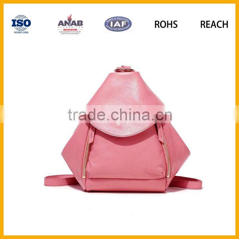 Latest Design High Quality Low Price PU Material Ladies Backpack Leisure Bag