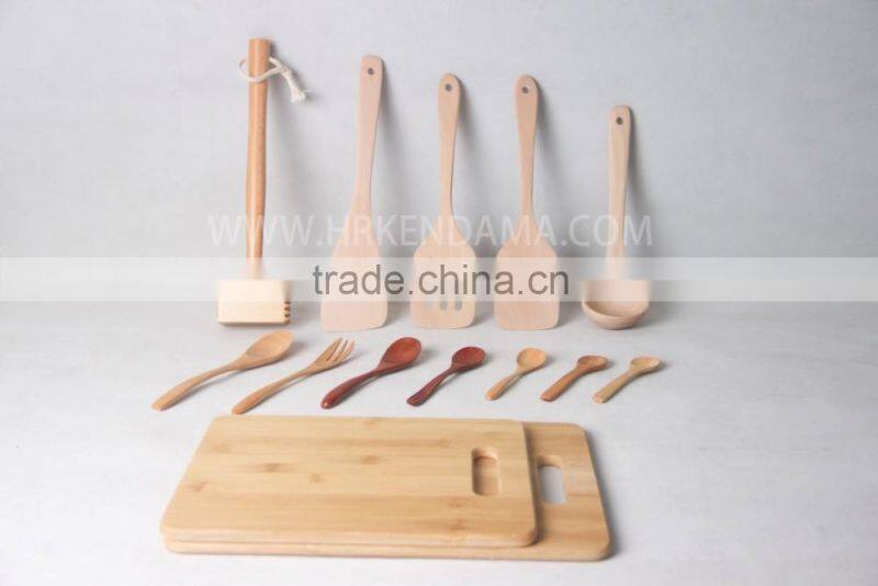 2016 adorable solid wooden tea spoon engraved making