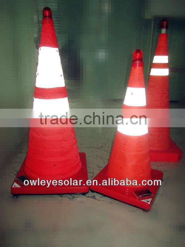 collapsible cone/LED collapsible cones/solar traffic cones
