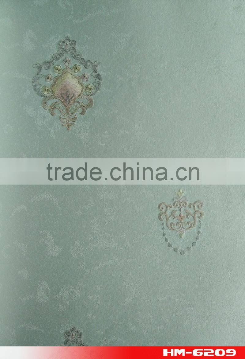 new invention Seamless wallcovering 2.8m width fabric back wallpaper zHM-6209