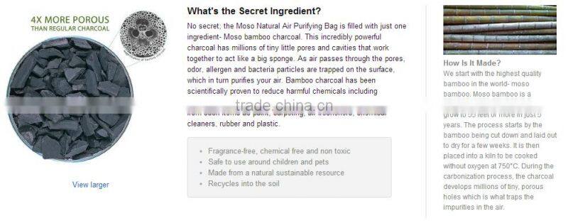 Healthfull Cute Panda Car Freshener , bamboo charcoal deodorizer for car