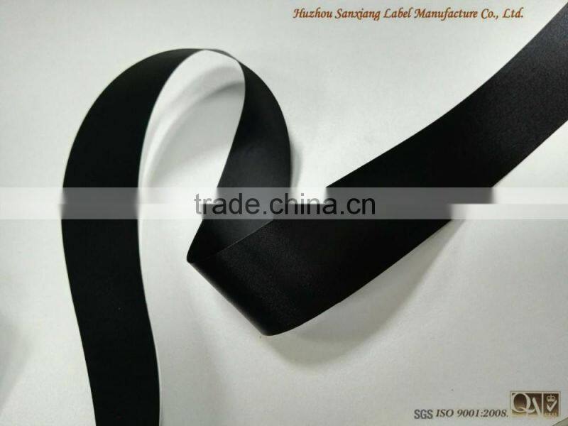 Good quality polyester taffeta, anti reflective taffeta label, label care label fabric for printed labels