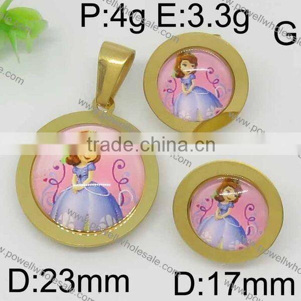 hot popular gold carton jewelry set made in china jewelry manufacturer china
