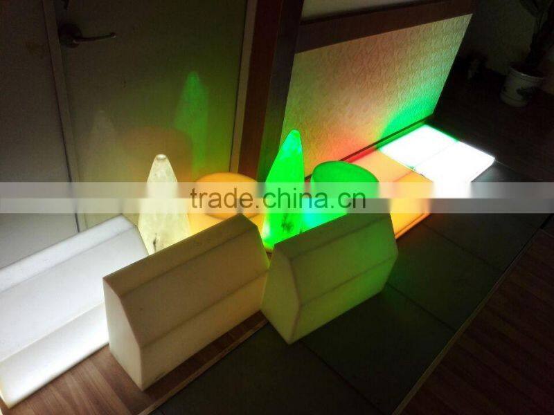 Colorful changing square led floor light floor lamp modern with fiber optic flloor lights can be design by customers