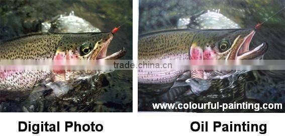 Custom realistic portrait oil painting from photo