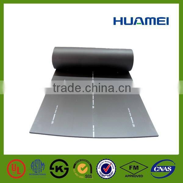 Huamei Embossed texture rubber foam insulation