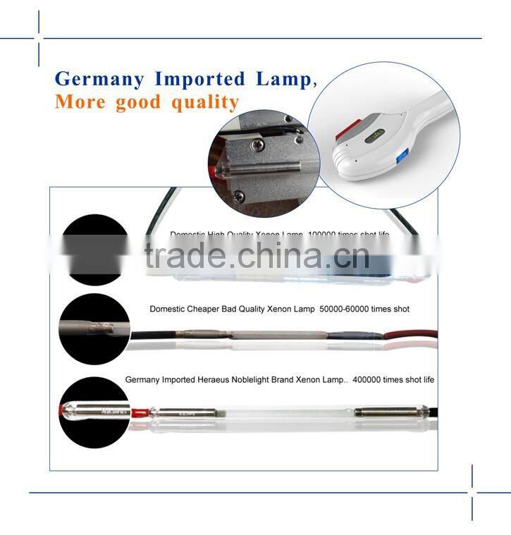 Fast frequency Elight hair reduction ipl device