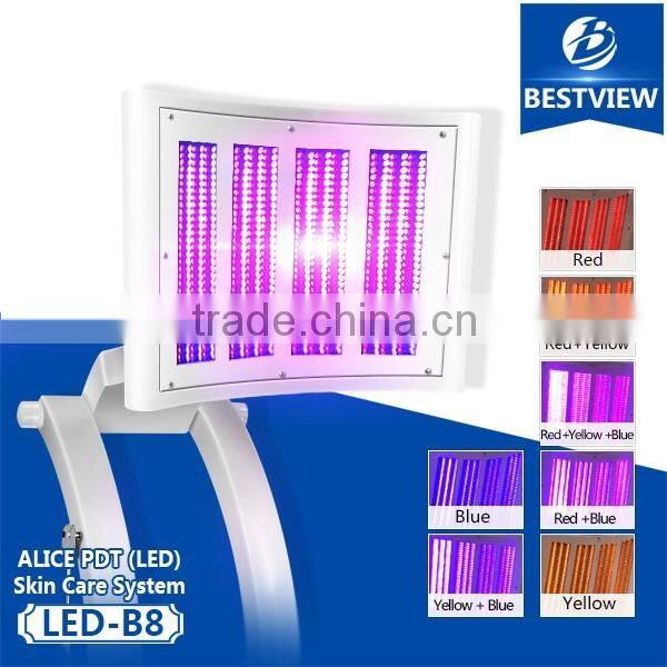 Portable Bestview 7 color led light skin rejuvenation led light therapy