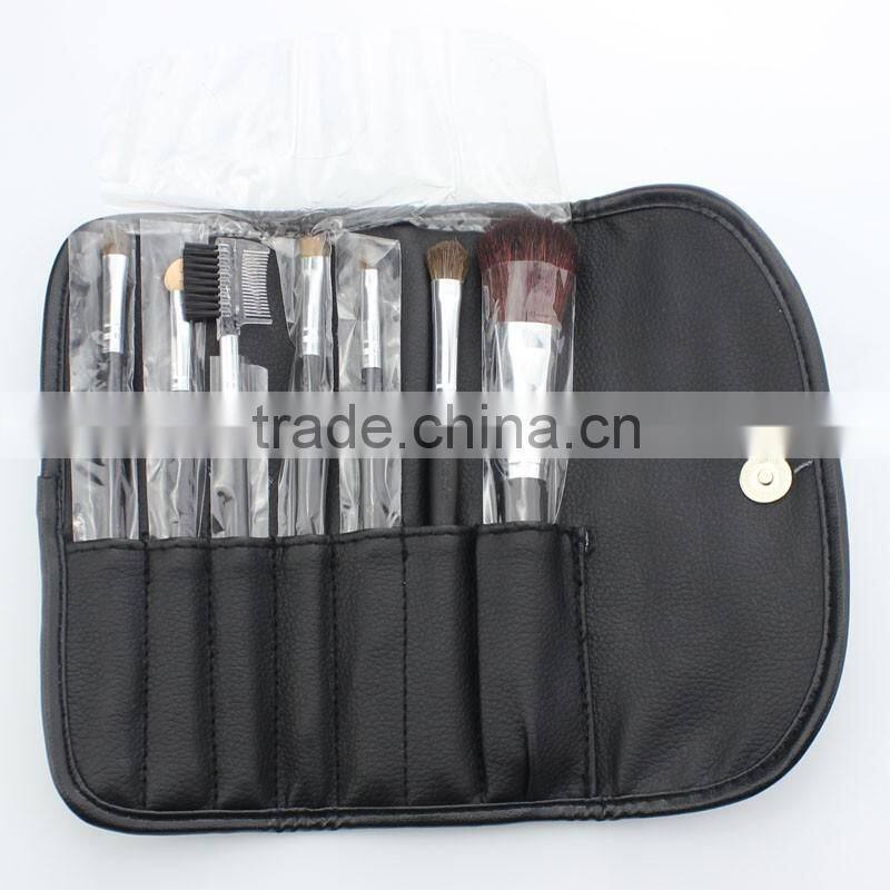 7pcs Goat Hair Brush Set Makeup For Beginners